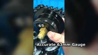 передний фланец, черная сталь, соединение из латуни. 2,5 дюйма, 63 мм, 0–0,6 МПа, медвежье крепление,