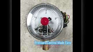 Электрический контактный манометр 4 дюйма, 100 мм.