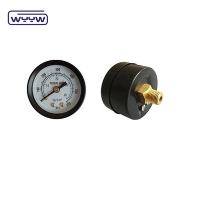 60MM 0-10 kgcm2 &amp; 150 psi Черный стальной корпус Белый манометр для давления воды