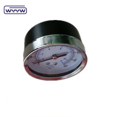 60MM 0-10 kgcm2 &amp; 150 psi Черный стальной корпус Белый манометр для давления воды