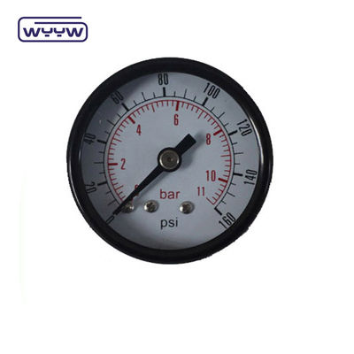 60MM 0-10 kgcm2 &amp; 150 psi Черный стальной корпус Белый манометр для давления воды