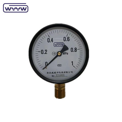Цена WYYW завод 1MPa 1,6MPa 100mm датчик давления M20X1.5 G1/2&quot; манометр воды