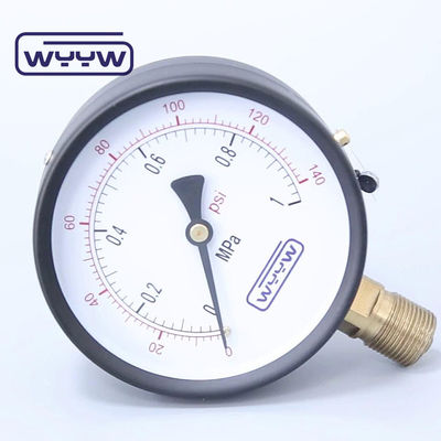 4-дюймовый манометр давления с двойной шкалой и psi M20X1.5 или G1/2&quot; водо-воздушный сухомер