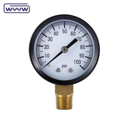 Высокое качество с конкурентоспособной ценой CE EN837-1 Водный воздух 1psi (0 - 600 Psi) Npt 1/4 Массуляр давления воды