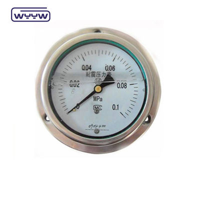 Панельная установка 4&quot; 1/2&quot;NPT или BSP Bar Psi Двойной масштаб жидкий масло наполнение PG100 серии нержавеющего давления