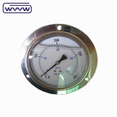 Панельная установка 4&quot; 1/2&quot;NPT или BSP Bar Psi Двойной масштаб жидкий масло наполнение PG100 серии нержавеющего давления