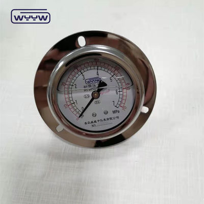 CE утвержденный 63mm EN837-1 сливочный масляный двойной шкал пресс-мера с передним фланцем