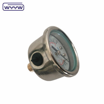 40 мм центер назад OEM 1/4 &quot;bsp npt 1,5 дюйма лицо глицерина заполненный датчик давления