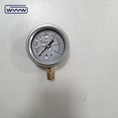 OEM для свободного промышленного манометра давления пневматический 1/4&quot;G радиальное соединение жидкость заполненный барный датчик давления 2,5&quot;