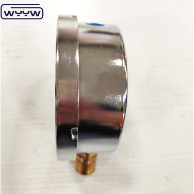 Новый продукт штыковой хромный корпус 1/2&quot;bsp радиальная входная стойка psi 4&quot; глицерин заполненный датчик давления манометр