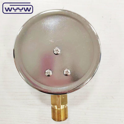Новый продукт штыковой хромный корпус 1/2&quot;bsp радиальная входная стойка psi 4&quot; глицерин заполненный датчик давления манометр