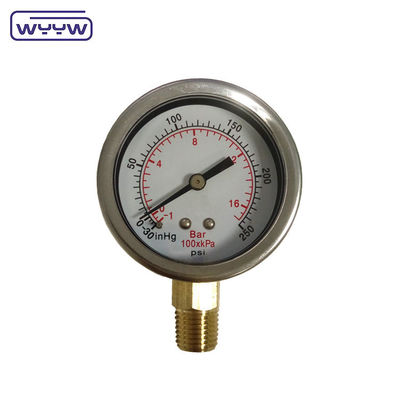 Промышленный манометр YN52mm гидравлический масляный прессометр 52mm 1/4NPT