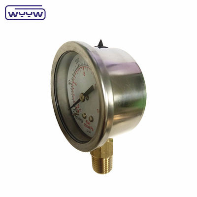 Промышленный манометр YN52mm гидравлический масляный прессометр 52mm 1/4NPT