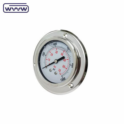 Нержавеющая сталь 63MM 10 бар 16 бар Промышленный фланцевый панель Силикон или глицерин заполненный датчик давления