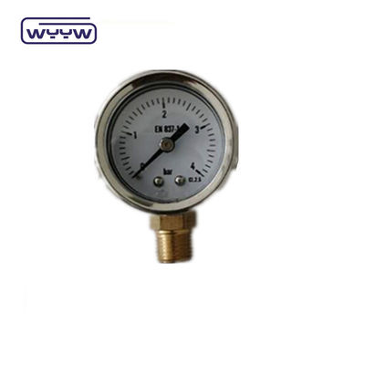 SS Case Gas Test Pressure Gauge 40mm Диалог размера на заднем плане