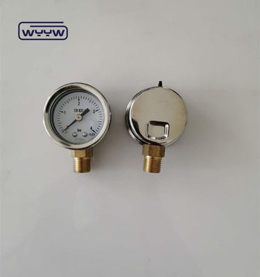 SS Case Gas Test Pressure Gauge 40mm Диалог размера на заднем плане