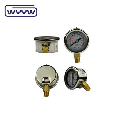 SS Case Gas Test Pressure Gauge 40mm Диалог размера на заднем плане