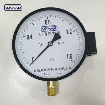 1.6MPa черный стальной корпус 1/2&quot;bsp M20X1.5 6 дюймовый электрический контакт двойной шкалы манометр приборов измерения давления цена