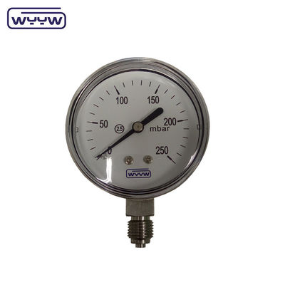 MMWC &amp; Mbar 63mm Капсула Манометр давления Нержавеющая сталь Материал
