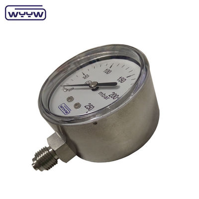 MMWC &amp; Mbar 63mm Капсула Манометр давления Нержавеющая сталь Материал