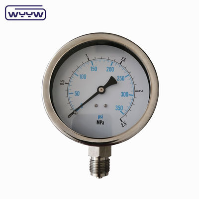 SS304 0-100Bar PSI 63mm 100mm Глицерин Манометр Датомер Глицерин Наполненный