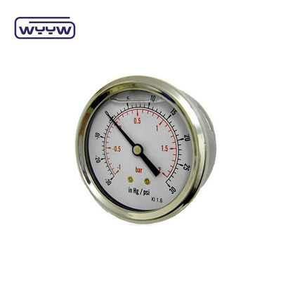 высококачественный аксиальный манометр MPa/bar/kg Задняя связь 60mm полный 304ss стальной датчик давления