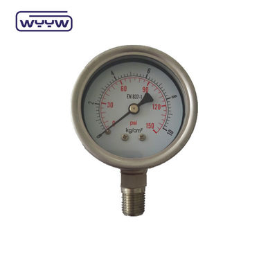 2.5" SS304 Заправленный маслом высокоточник Psi 2,5% 1,6% Точность