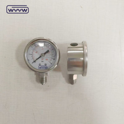 Наполненный жидкостью датчик давления 50 мм Нижняя 1/4&quot;Npt OEM датчик давления