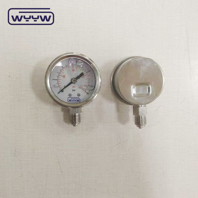 Наполненный жидкостью датчик давления 50 мм Нижняя 1/4&quot;Npt OEM датчик давления