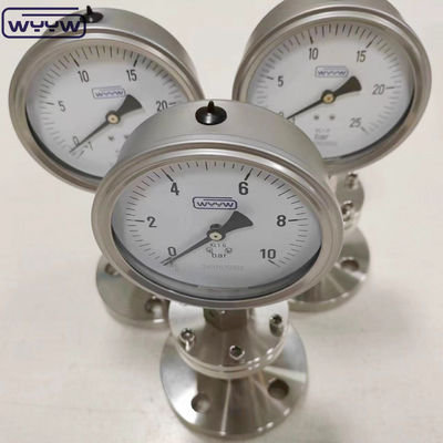 1/4 1/2 " дюйм NPT BSP диафрагма габарит Нижняя точка соединения ± 2,5% 1,6% точность