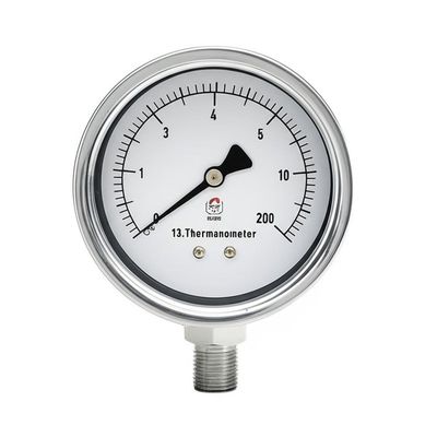 Surface Mount Pressure Gauge Manometer Pressure Range 0 To 1000 Psi Pressure Measurement Instrument for Various Systems