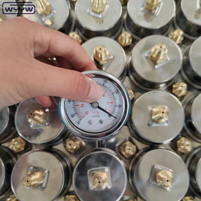 Манометр вакуумный из нержавеющей стали с циферблатом 60 мм и задним креплением для промышленных применений