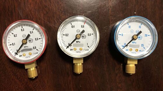 2-дюймовый (50 мм) газовый испытательный датчик с диапазоном 0-25 МПа и сертификацией высокой точности для газовых систем