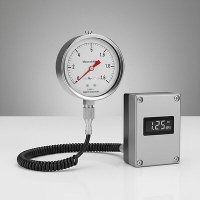 6-inch Dial Remote Reading Pressure Gauge with 0-1.6MPa Range and 1.6 Accuracy Class for Remote Monitoring