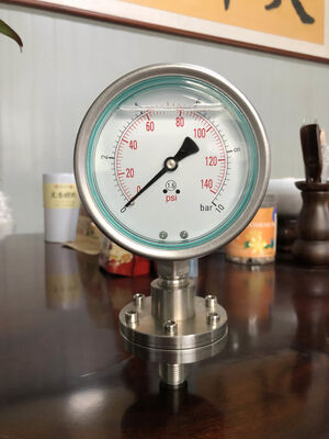 Мембранный манометр из нержавеющей стали с защитой мембраны для химических и санитарных применений